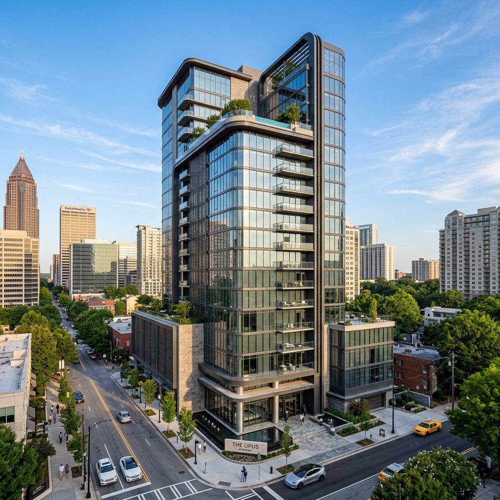 Peachtree Residences Tower Front View
