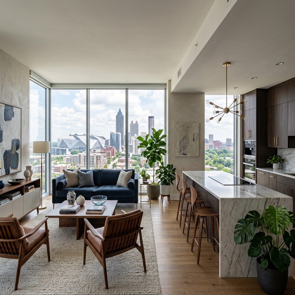 Luxury Open Concept Living Interior